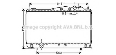 Радиатор, охлаждение двигателя AVA QUALITY COOLING купить