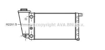 Радиатор, охлаждение двигателя AVA QUALITY COOLING купить