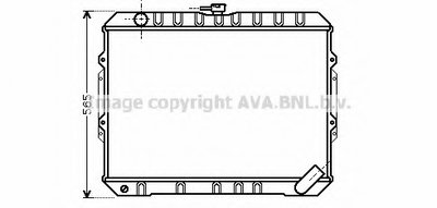 Радиатор, охлаждение двигателя AVA QUALITY COOLING купить