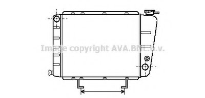 Радиатор, охлаждение двигателя AVA QUALITY COOLING купить
