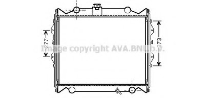 Радиатор, охлаждение двигателя AVA QUALITY COOLING купить