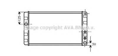 Радиатор, охлаждение двигателя AVA QUALITY COOLING купить