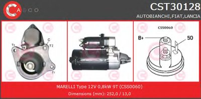 Стартер REMANUFACTURED SERIES CASCO купить