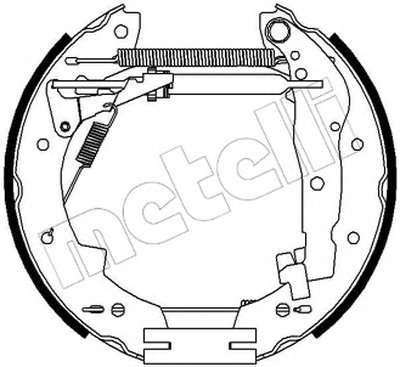 Комплект тормозных колодок Kit premounted METELLI купить