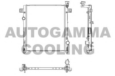 Радиатор, охлаждение двигателя AUTOGAMMA купить