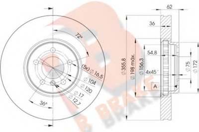 Тормозной диск R BRAKE купить