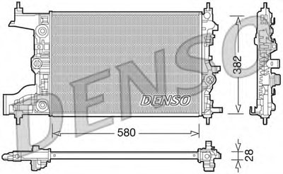 Радиатор, охлаждение двигателя DENSO купить