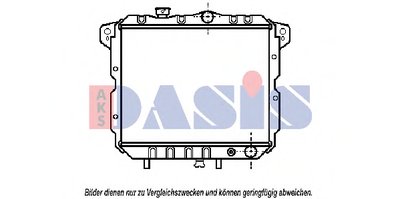 Радиатор, охлаждение двигателя AKS DASIS купить