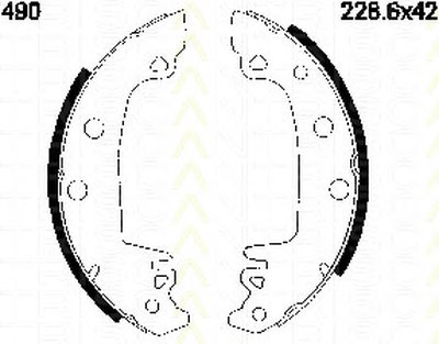 Комплект тормозных колодок TRISCAN купить