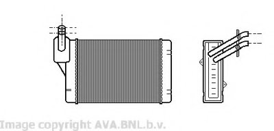 Теплообменник, отопление салона AVA QUALITY COOLING