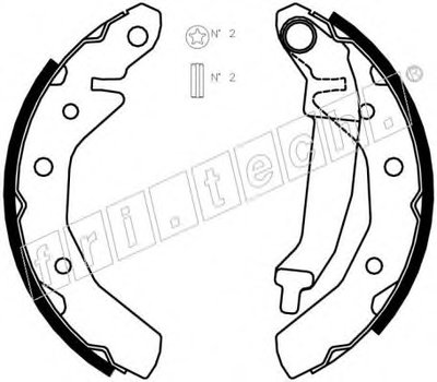 Комплект тормозных колодок fri.tech. купить