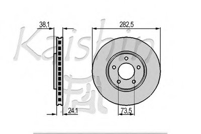 Тормозной диск KAISHIN купить