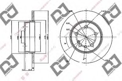 Тормозной диск DJ PARTS купить