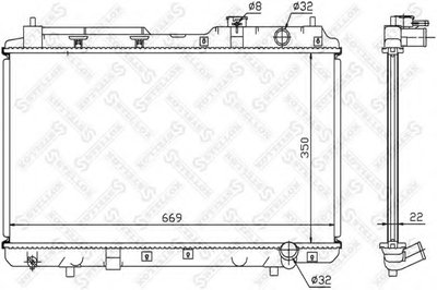 Радиатор, охлаждение двигателя STELLOX купить
