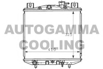 Радиатор, охлаждение двигателя AUTOGAMMA купить