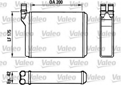 Теплообменник, отопление салона VALEO