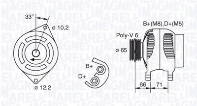 Генератор MAGNETI MARELLI купить