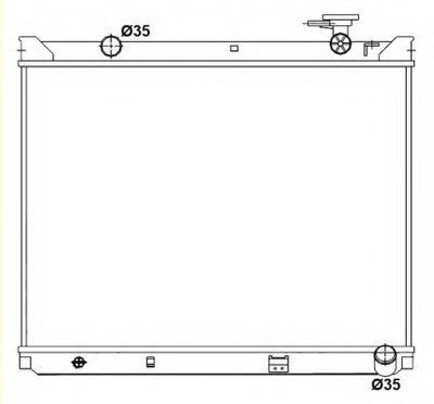 Радиатор, охлаждение двигателя NRF купить