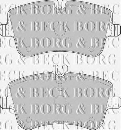 Комплект тормозных колодок, дисковый тормоз BORG & BECK