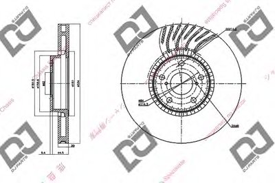 Тормозной диск DJ PARTS купить