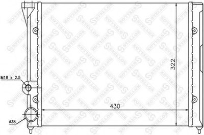 Радиатор, охлаждение двигателя STELLOX купить