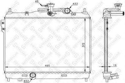 Радиатор, охлаждение двигателя STELLOX купить