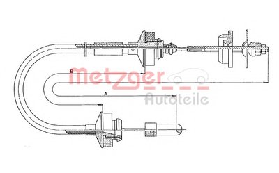 Тросик сцепления COFLE METZGER