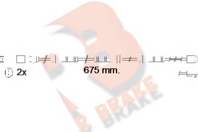 Сигнализатор, износ тормозных колодок R BRAKE