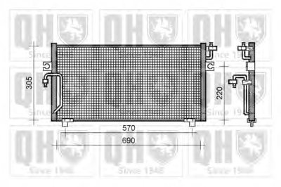 Конденсатор, кондиционер QUINTON HAZELL купить