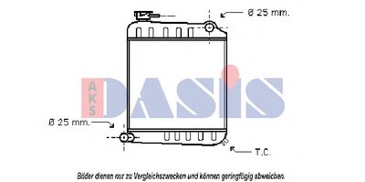 Радиатор, охлаждение двигателя AKS DASIS купить