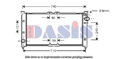 Радиатор, охлаждение двигателя AKS DASIS купить