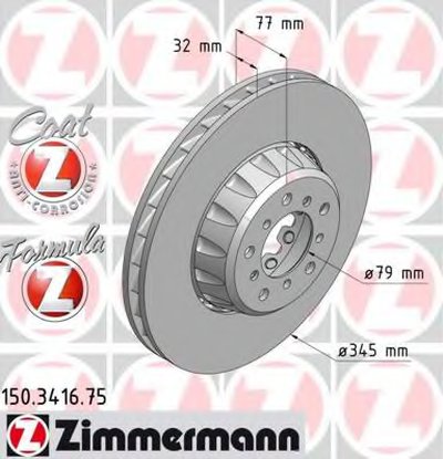 Тормозной диск FORMULA Z BRAKE DISC ZIMMERMANN купить