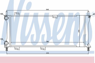 Радиатор, охлаждение двигателя NISSENS купить