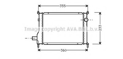 Радиатор, охлаждение двигателя AVA QUALITY COOLING купить