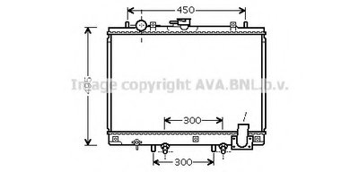 Радиатор, охлаждение двигателя AVA QUALITY COOLING купить