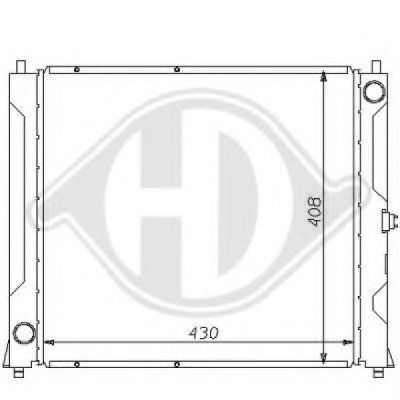Радиатор, охлаждение двигателя DIEDERICHS купить
