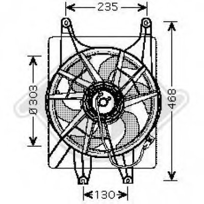 Вентилятор, конденсатор кондиционера DIEDERICHS купить