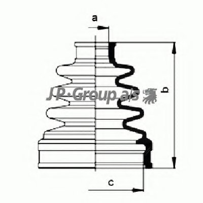 Комплект пылника, приводной вал QH JP GROUP