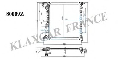 Радиатор, охлаждение двигателя KLAXCAR FRANCE купить