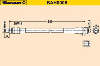 Тормозной шланг BARUM