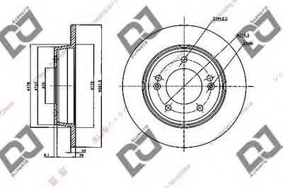 Тормозной диск DJ PARTS купить