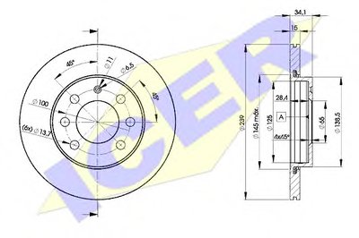 Тормозной диск ICER купить