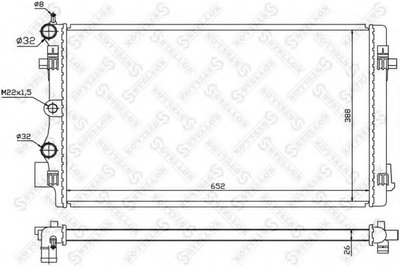 Радиатор, охлаждение двигателя STELLOX купить