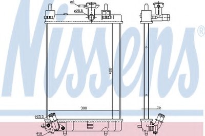 Радиатор, охлаждение двигателя NISSENS купить