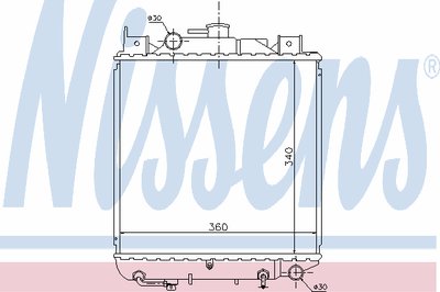Радиатор, охлаждение двигателя NISSENS купить