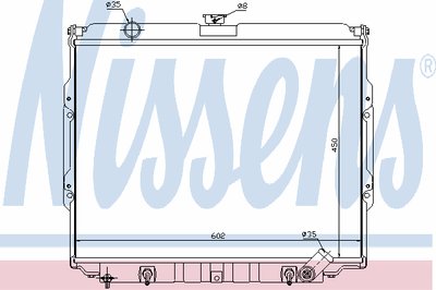 Радиатор, охлаждение двигателя NISSENS купить