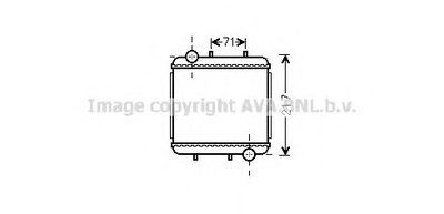 Радиатор, охлаждение двигателя AVA QUALITY COOLING купить