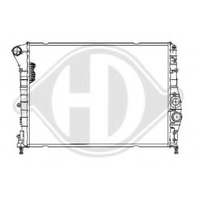 Радиатор, охлаждение двигателя DIEDERICHS купить