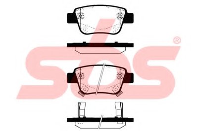 Комплект тормозных колодок, дисковый тормоз sbs