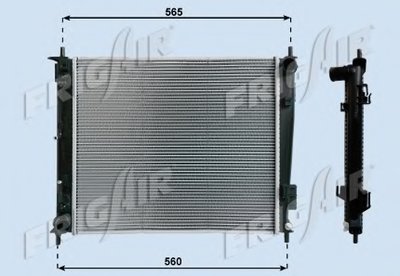 Радиатор, охлаждение двигателя FRIGAIR купить